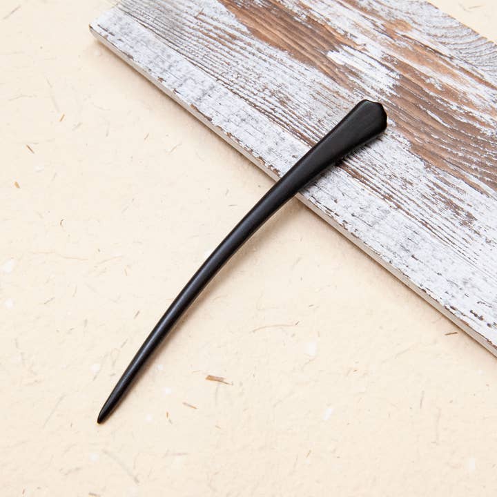 SOMETHING MINTY - Wholesale Hair Pin - Natural Wooden Ebony Hair Stick with Cat Paw Design
