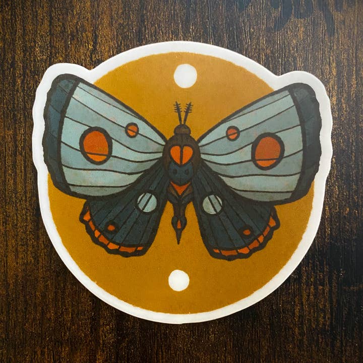 Moth Vinyl Sticker | Waterproof Sticker for wholesale by Eerie Cat