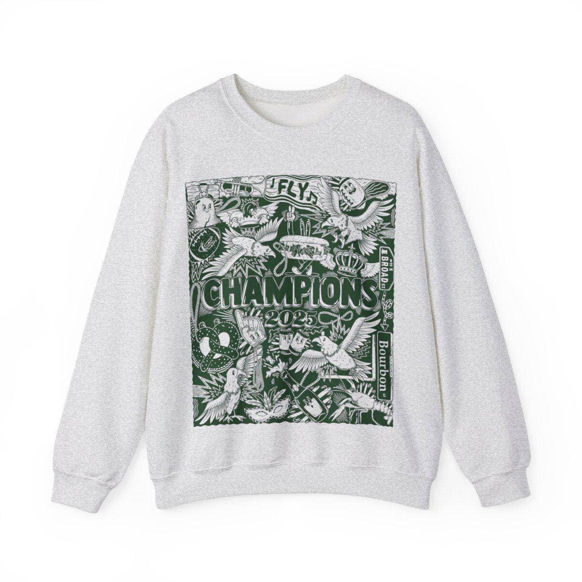 TheKingShirt - Wholesale Graphic Sweatshirt - Women's - Vintage Eagle Shirt, 2025 Champions Game Day Philly Sweater2
