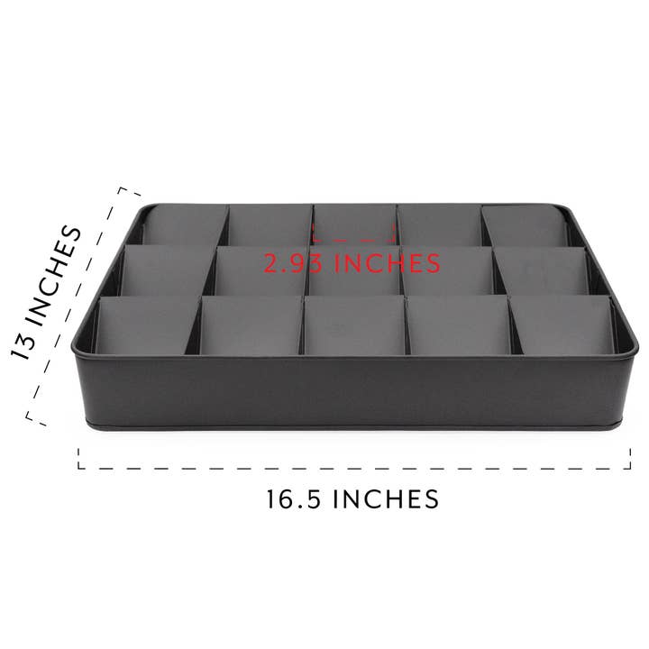 Kurated Korner - Wholesale Card Game - Toy Vault Enamelware Card Sorting Tray (15-Slot)