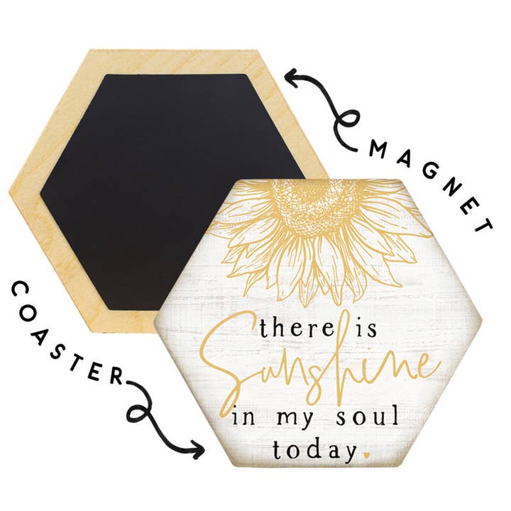 Sincere Surroundings – wholesale Coasters – Sunshine In My Soul - Honeycomb Coasters1