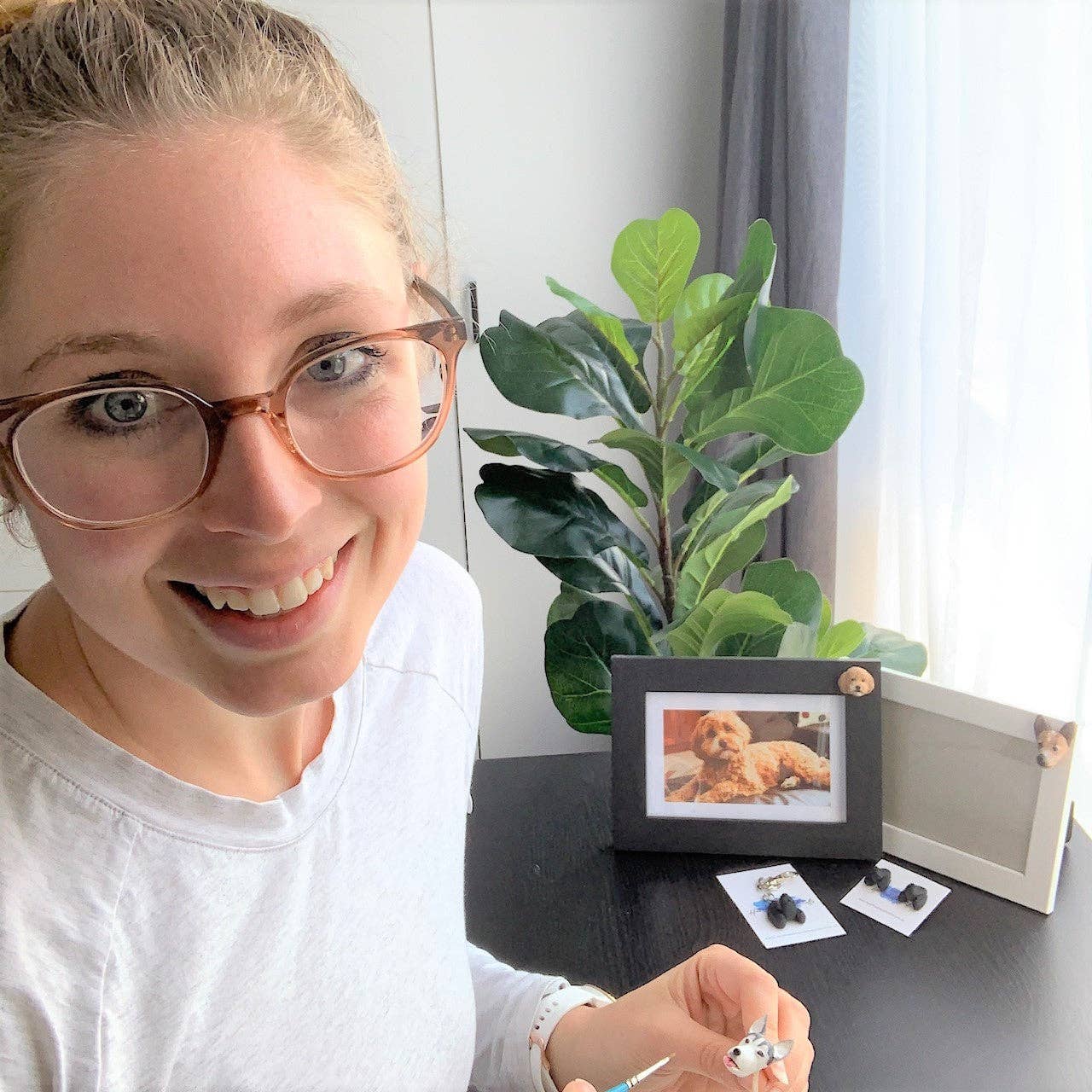 Pawfect Love - Venta al por mayor Llavero - Mujer - Llavero con diseño de caniche negro hecho a mano en arcilla polimérica7