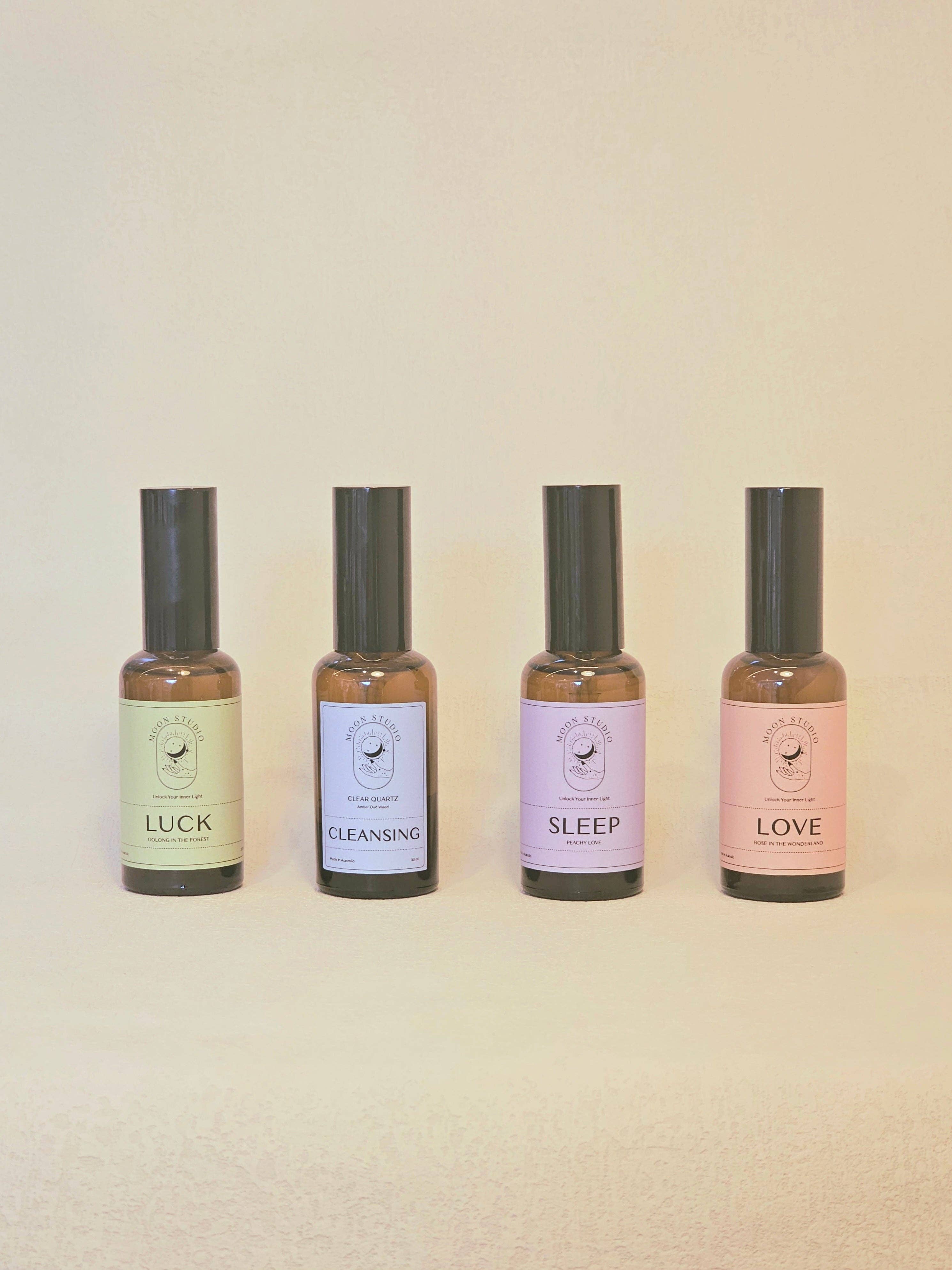 Moon Rituals - Wholesale Room & Linen Spray - Cleansing Spray Infused with Clear Quartz - Amber Oud Wood Scent - Hand Poured in Sydney, Australia7