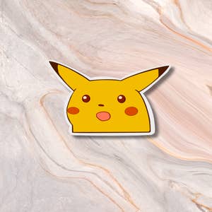 Suprised Pikachu Meme Sticker