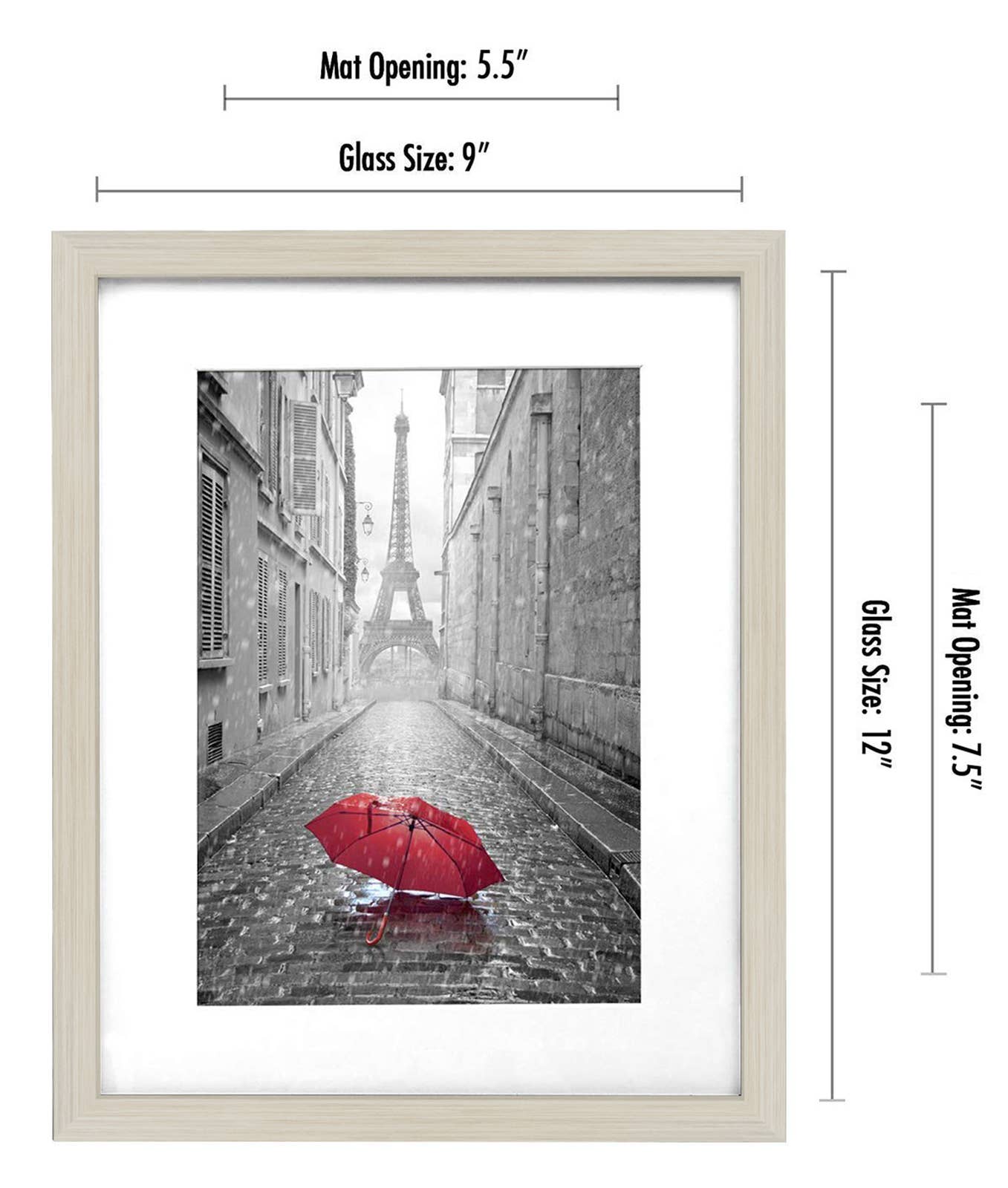 Americanflat - Wholesale Picture Frame - Americanflat Picture Frame with Mat Standard Molding99