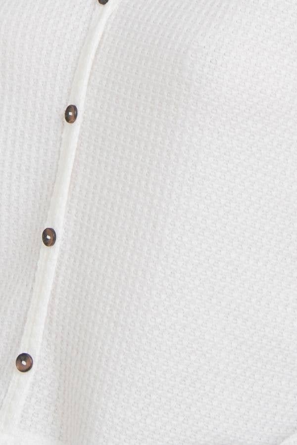 FLYING TOMATO - Wholesale Gebreide top - Dames - Een stevige gebreide top met wafelpatroon - AT2085FM9