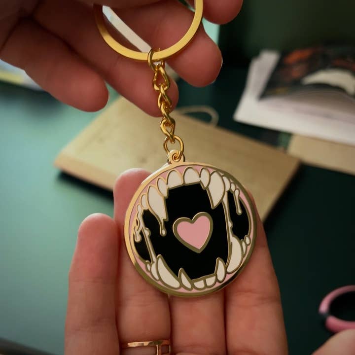 The Winter Den - Wholesale Keychain - Unisex - Monster Maw Enamel Keychain