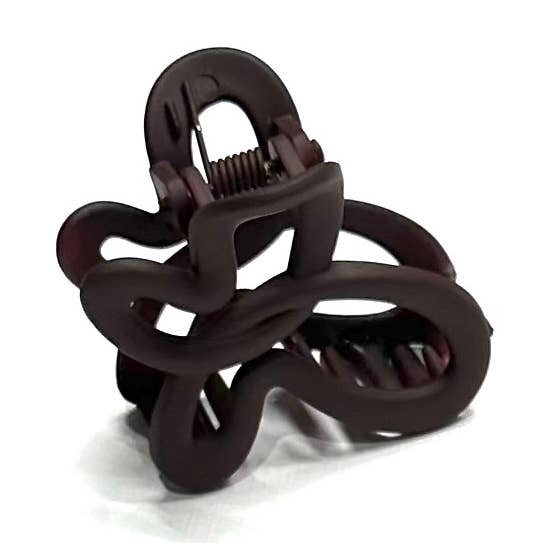 Butterfly Hair Clip Claw Dark Brown for wholesale by iconic mi