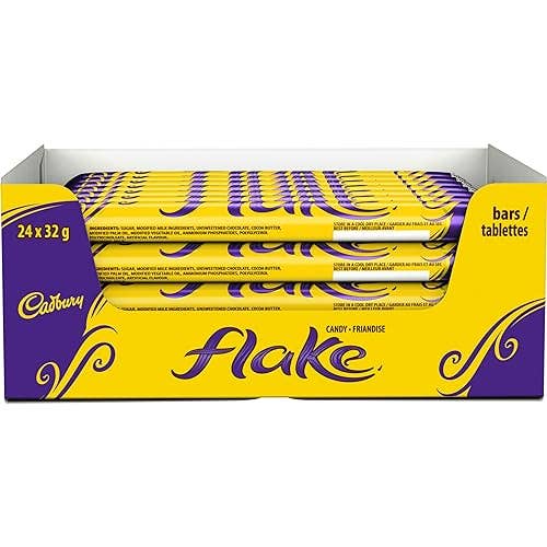 Echo Sales Canada - Wholesale Chocolate bar - Cadbury Flake, Chocolatey Candy Bar, 32 g (Pack of 24)1
