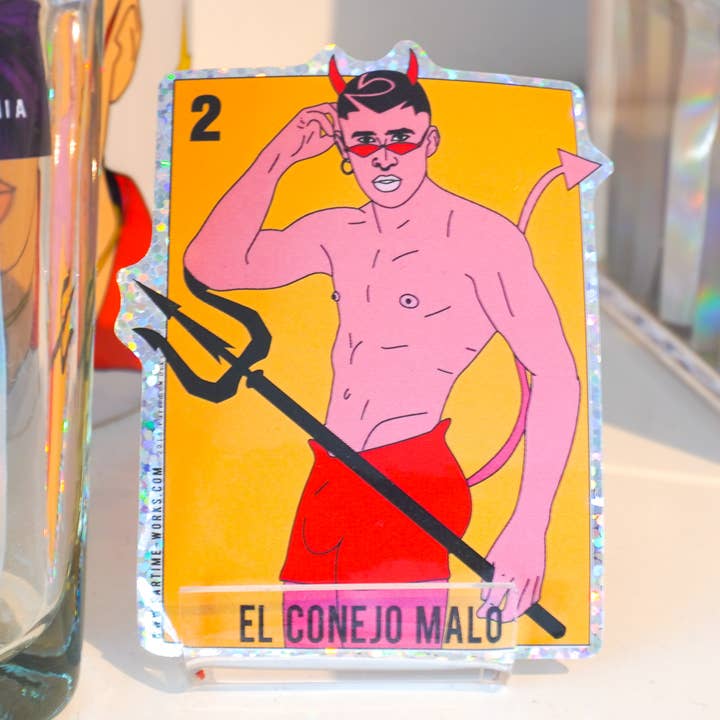 Conejo Malo 3" Sticker for wholesale by PARTIMEWORKS