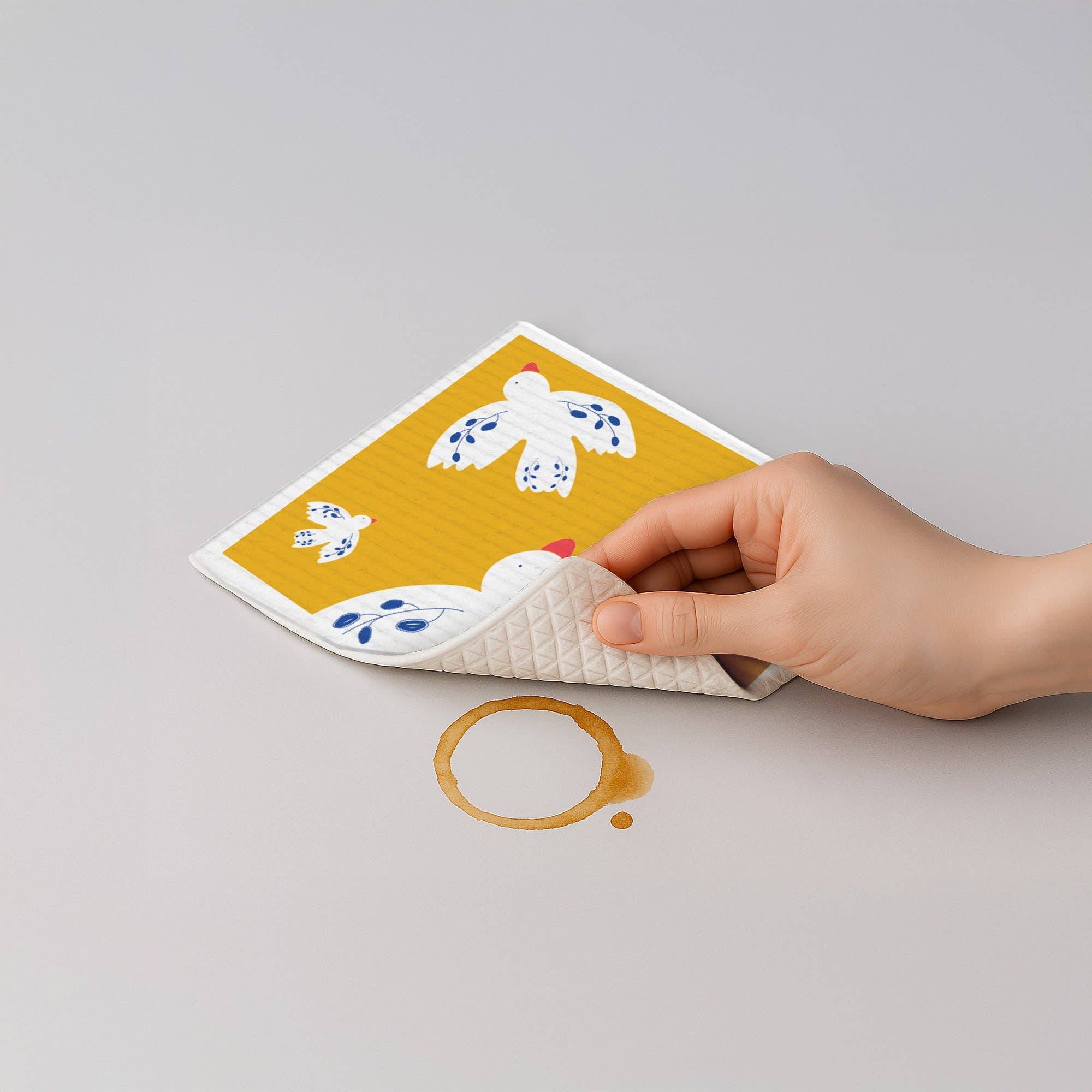 Naturbedacht - Wholesale Dishcloth - Sponge cloth - Birds - No. 11