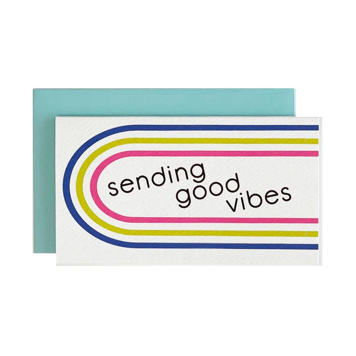 Mini Carte Bonnes Vibrations pour la vente par drawn by water