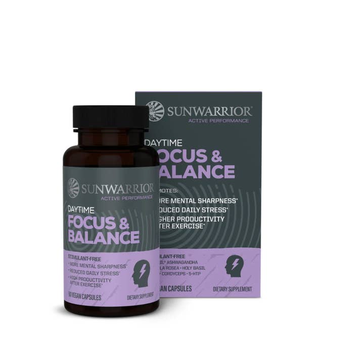 Sunwarrior - Wholesale Oral Supplement/Vitamin - Sunwarrior Active Daytime Capsules - Focus & Balance1