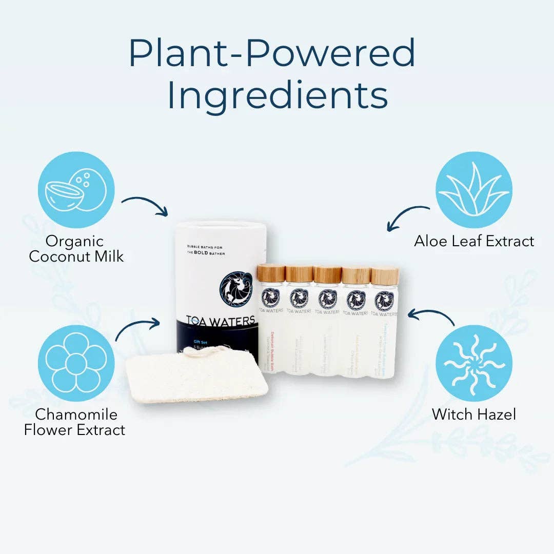 VIAI Beauty - Wholesale Bath & Body Set - TAO Liquid Bath Bombs and Bath Accessory Surprise Gift Set6