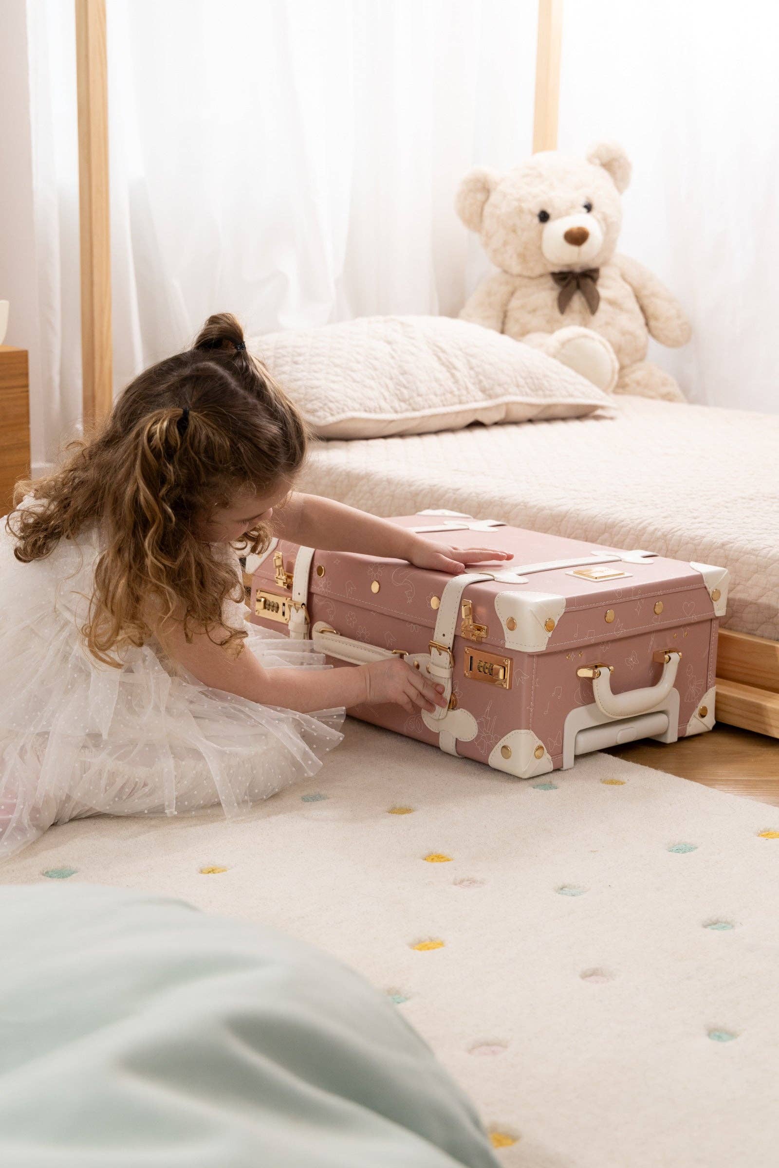 Coco Village - Wholesale Luggage - Kids - Vegan Leather Carry-On Suitcase - Ballerina16