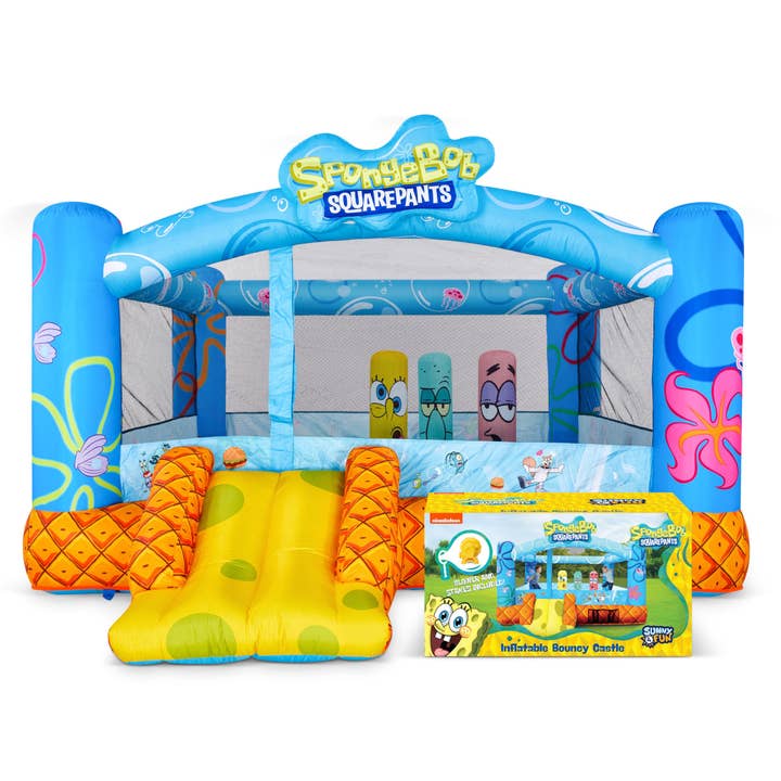 Casa gonfiabile gigante SpongeBob per bambini per la vendita all'ingrosso da parte di Sunny and Fun