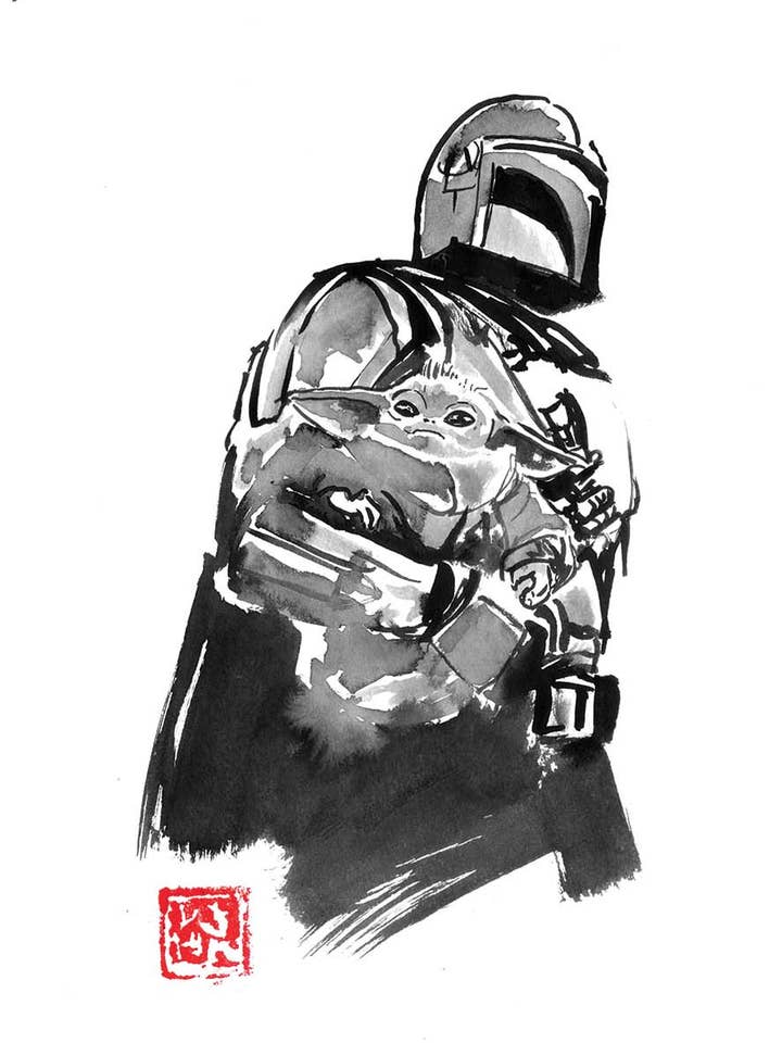 Art-Poster - The Mandalorian Version 3 - Pechane Sumie for wholesale by Wall Editions