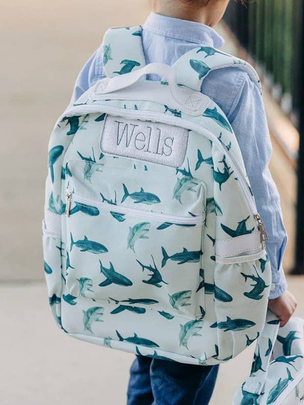 Sac à dos - Requins pour la vente par Sugar Bee Clothing