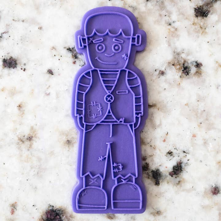 Frankenstein Halloween Cookie Biscuit Fondant POPup & Cutter for wholesale by Cut Bake Stamp