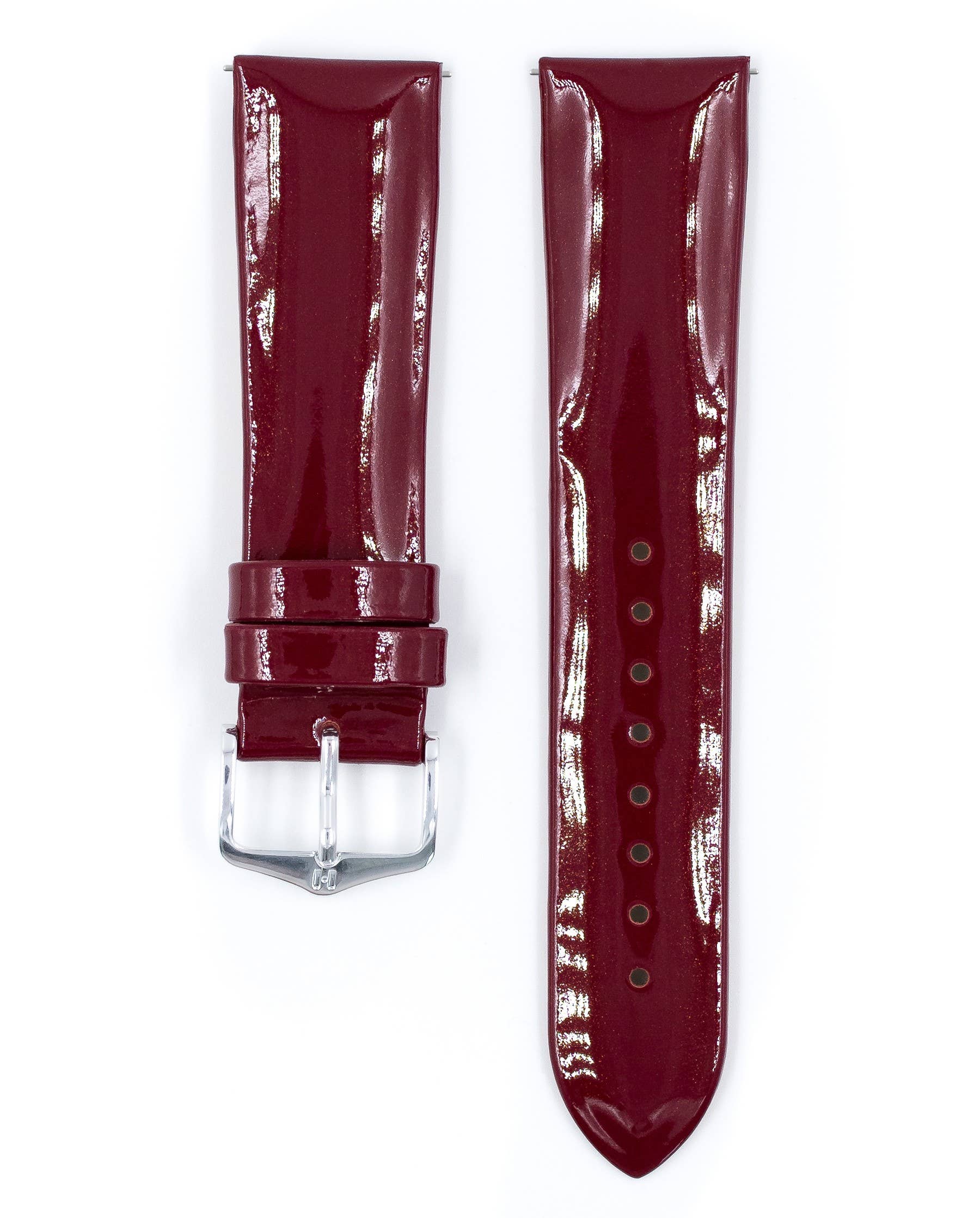 HIRSCH - Vente Bracelet de montre – femme - Bracelet de montre HIRSCH Diva M en cuir de veau véritable verni brillant1