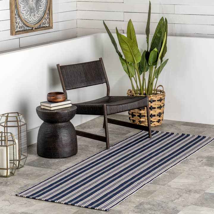 nuLOOM - Wholesale Area Rug - Home Conservatory Ticking Stripe Handwoven Indoor/Outdoor Area Rug30