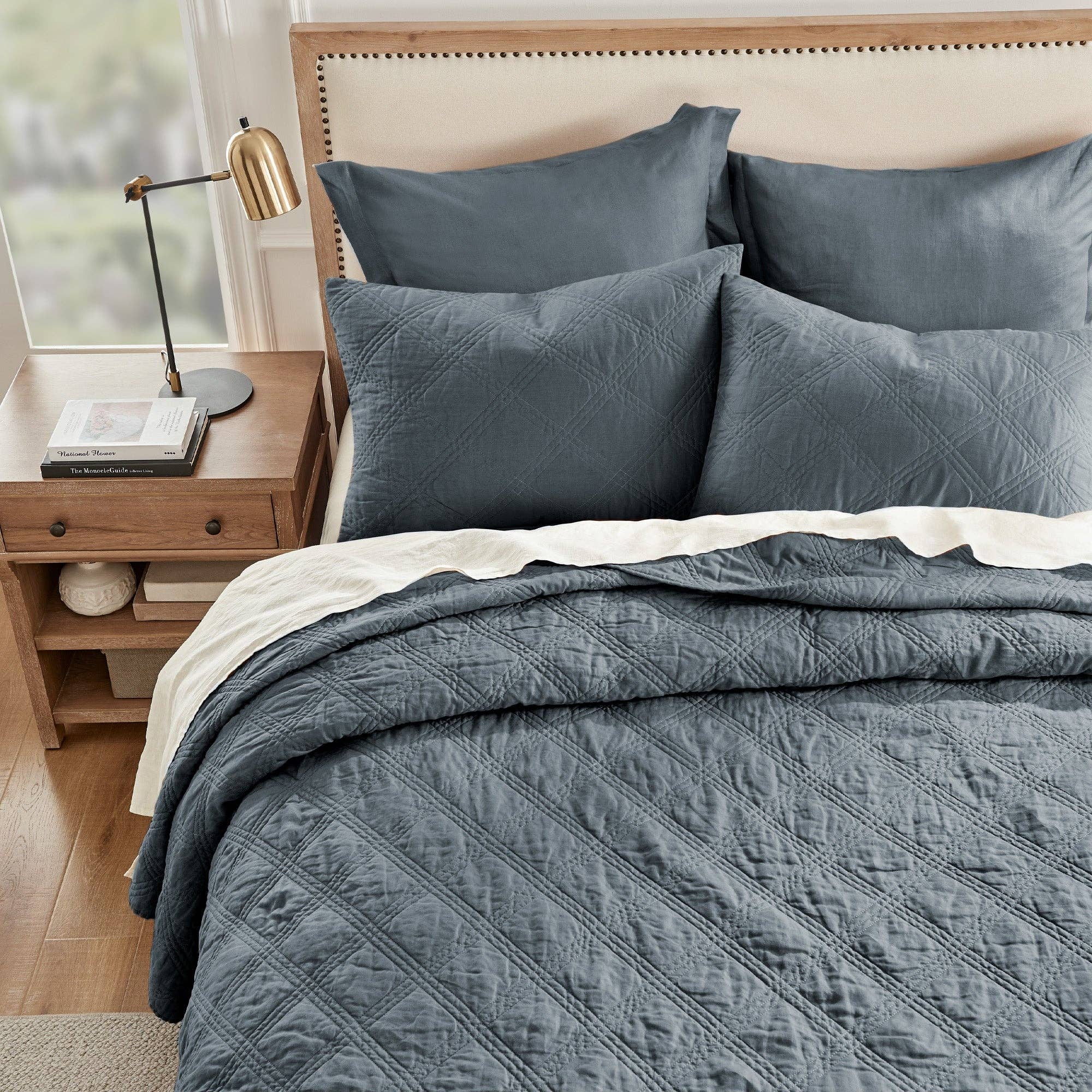 Levtex Home - Wholesale Bedding Pillowcase/Sham - Washed Linen Quilted Sham32