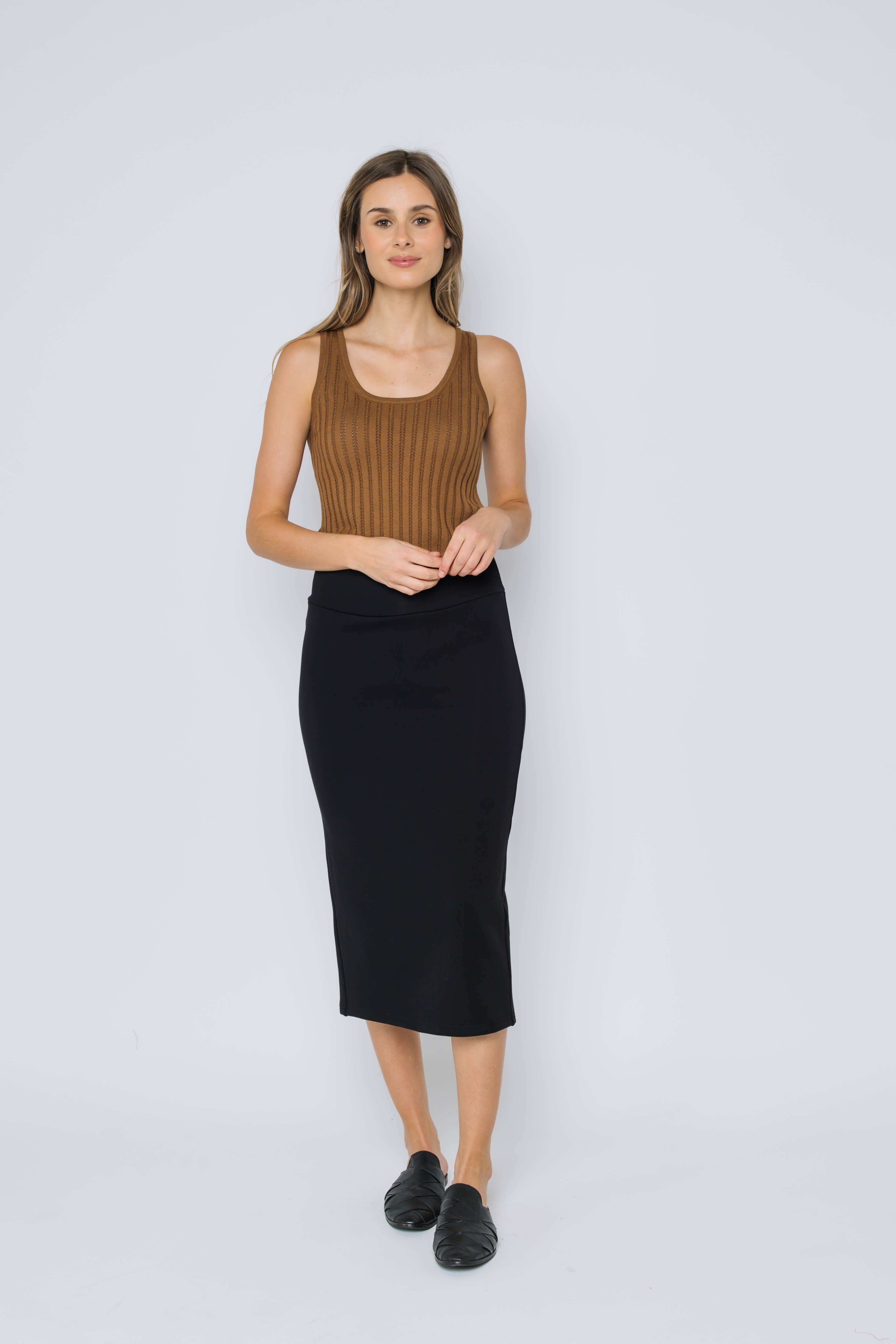 ORB - Vente Jupe – femme - Jupe midi en polaire Erin-Luxe0