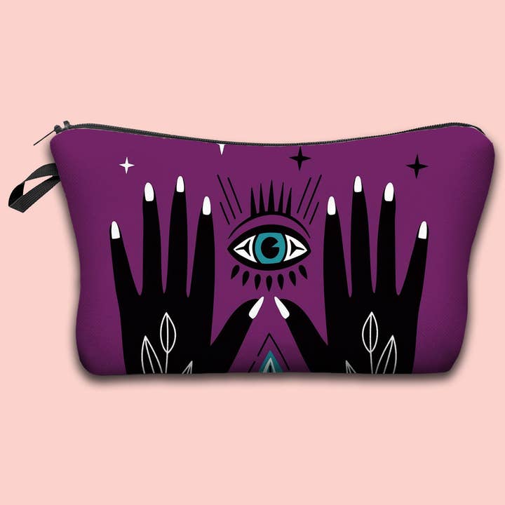 pinkblu02 – wholesale Make-up/cosmetic bag – Women Fashion Evil Eye Portable Cosmetic Bag