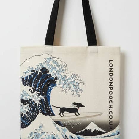 Wave Tote Bag for wholesale by London Pooch