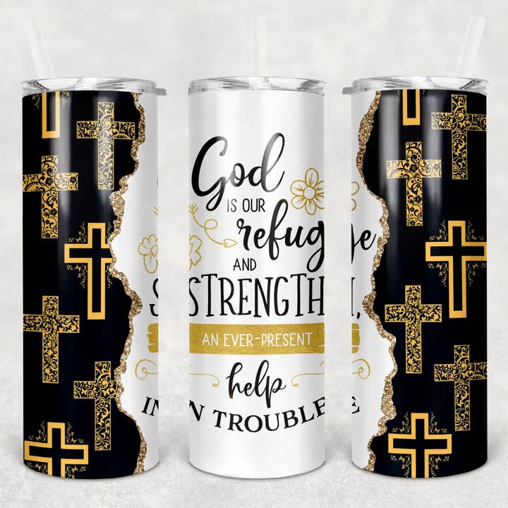 Gud är vår tillflykt Tumbler för wholesale av Antisocial Designs