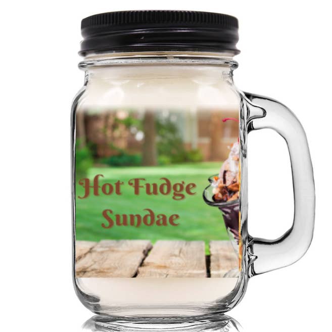 Hot Fudge Sundae 100% Soy Wax Candle for wholesale by Mountain Kettle