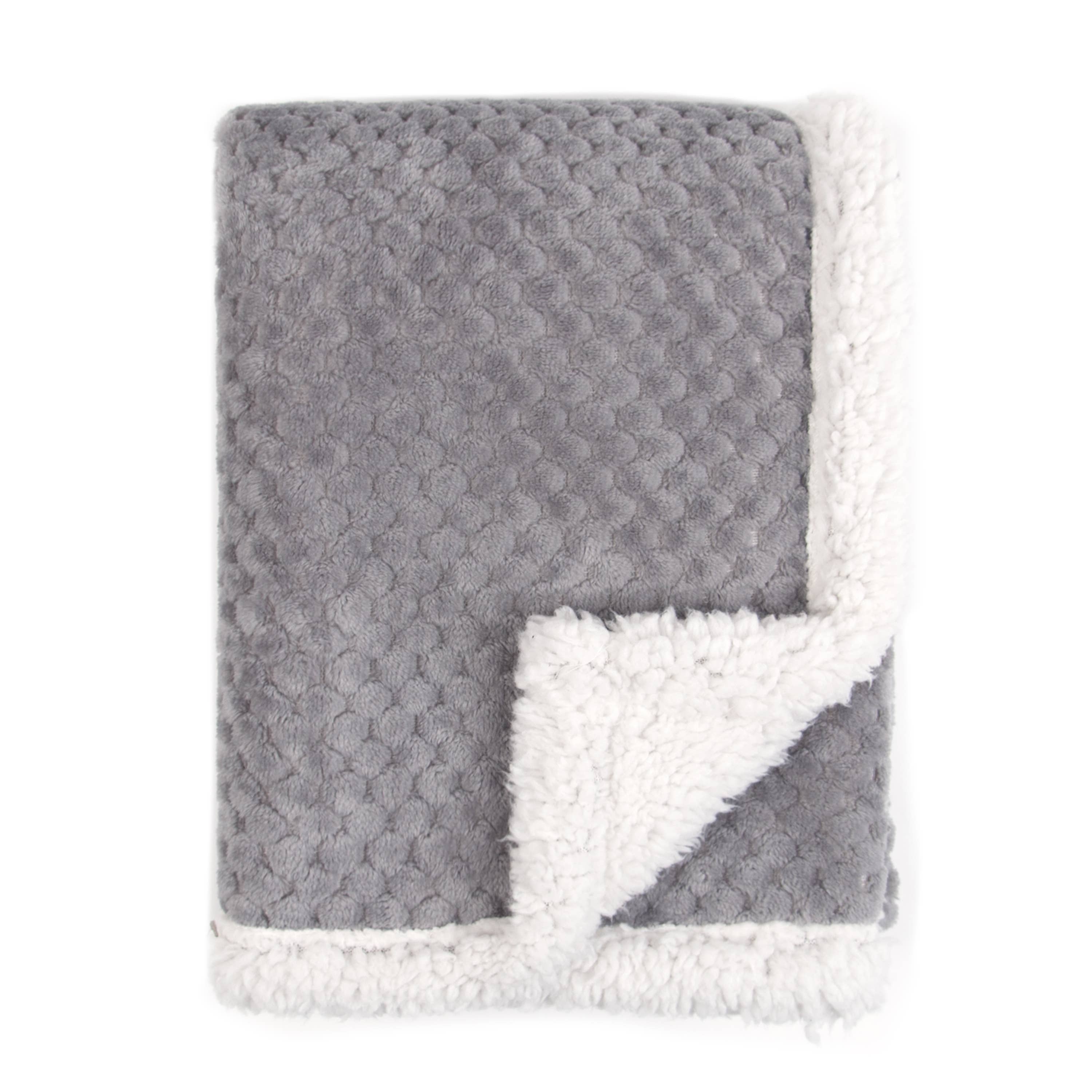 Tadpoles | Baby + Kids | Home + Play - Wholesale Bedding Blanket - Kids & Baby - Popcorn & Sherpa Baby Blanket, Cream/Navy/Grey9