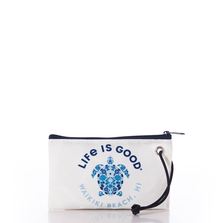 Sea Bags - Wholesale Wristlet - Custom Destination Turtle Mosaic Life is Good Wristlet