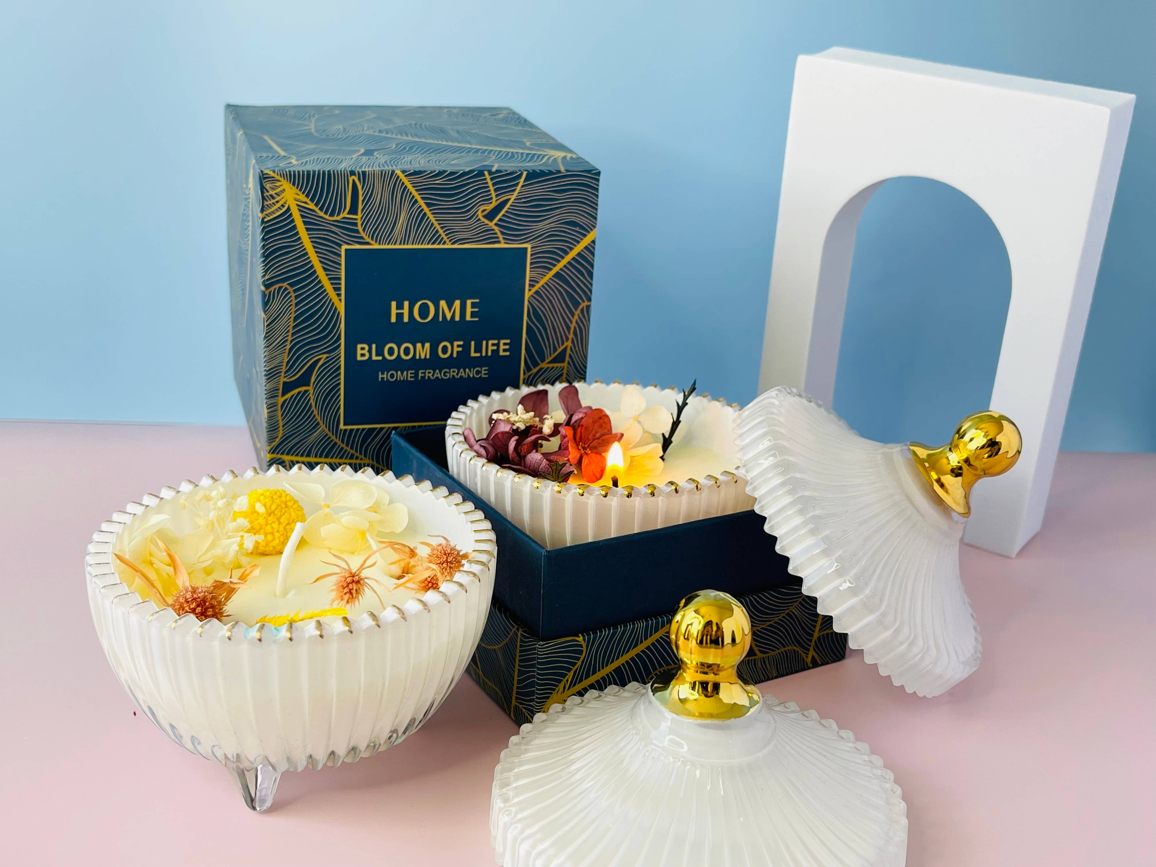 Carol Cao - Wholesale Jar/Filled Candle - Warm and Cozy Candle Rose Jar Candle Handmade Candle Jar6