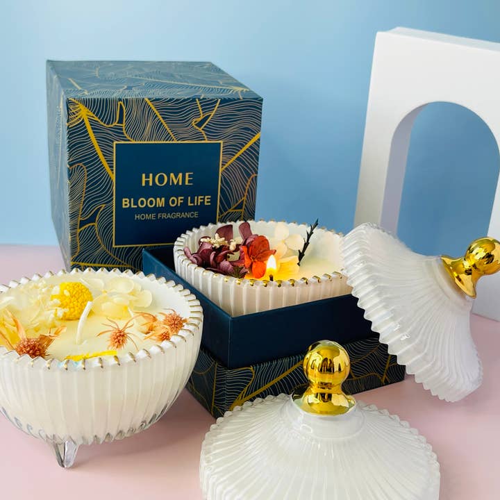 Carol Cao - Wholesale Jar/Filled Candle - Warm and Cozy Candle Rose Jar Candle Handmade Candle Jar6