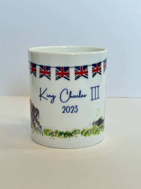 Mustard & Gray Ltd – wholesale Coffee mug – Catch Me If You Can Coronation 250ml Mug - Limited Ed3