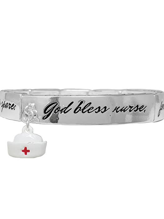 (G284) BRACCIALETTO 3D CON CIONDOLI DA INFERMIERA per la vendita all'ingrosso da parte di Jewelry Max