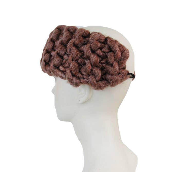 Cap Zone - Wholesale Fashion headband – women's - Loppy Mango Thick Knit Hand Crochet Headbands1