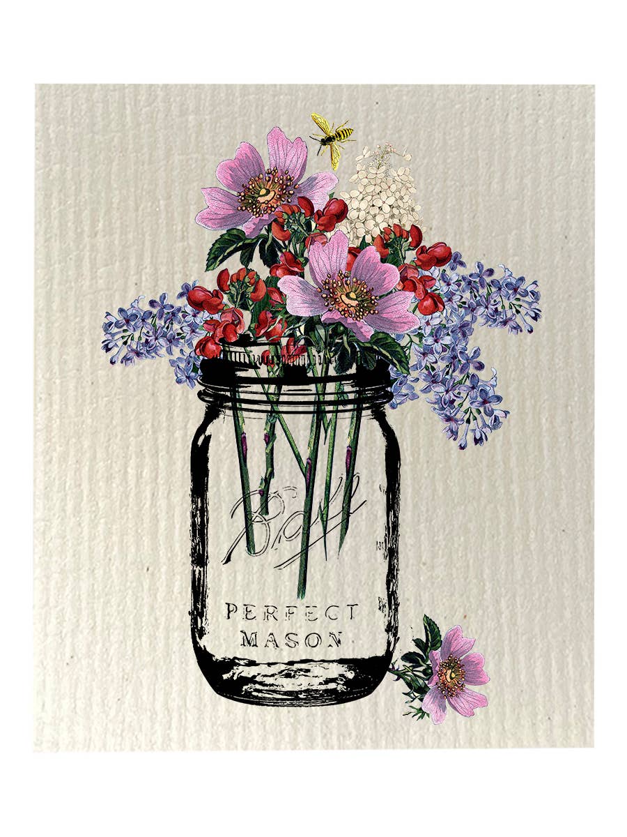 Knollwood Lane - Vente Torchon - Ensemble de 2 torchons biodégradables Floral Collection TWO0