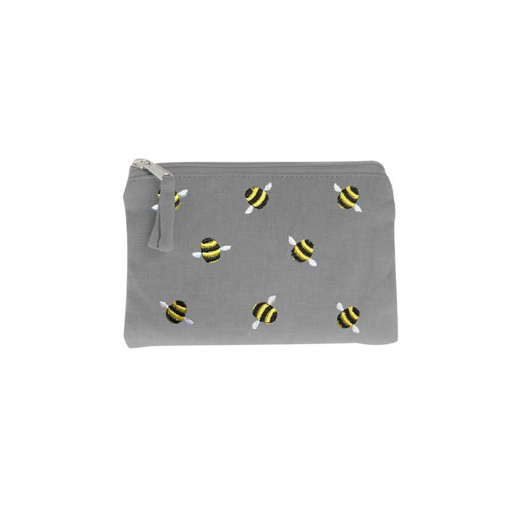 WorldFinds - Wholesale Pouch - Women's - Bee Hive Coin Purse (Gray) | Just Trade