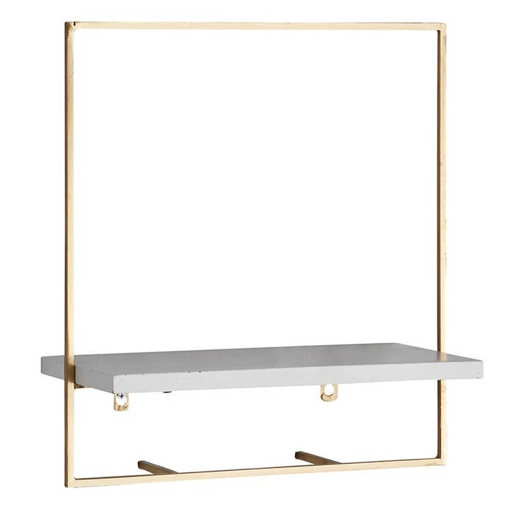 Brass Wall Shelves - Small for wholesale by 47th & Main (Creative Brands)