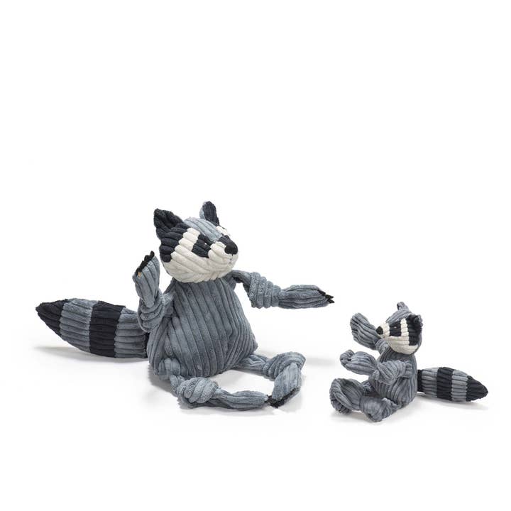 Reggie Raccoon Knottie® Plush Dog Toy for wholesale by HuggleGroup