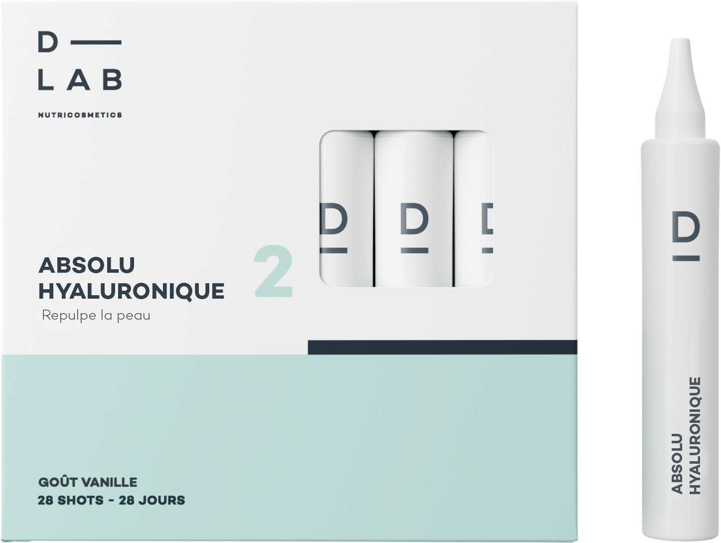 D-LAB NUTRICOSMETICS - Wholesale Retailer Display - Beauty & Wellness - ABSOLUTE HYALURONIC - 28 shots0
