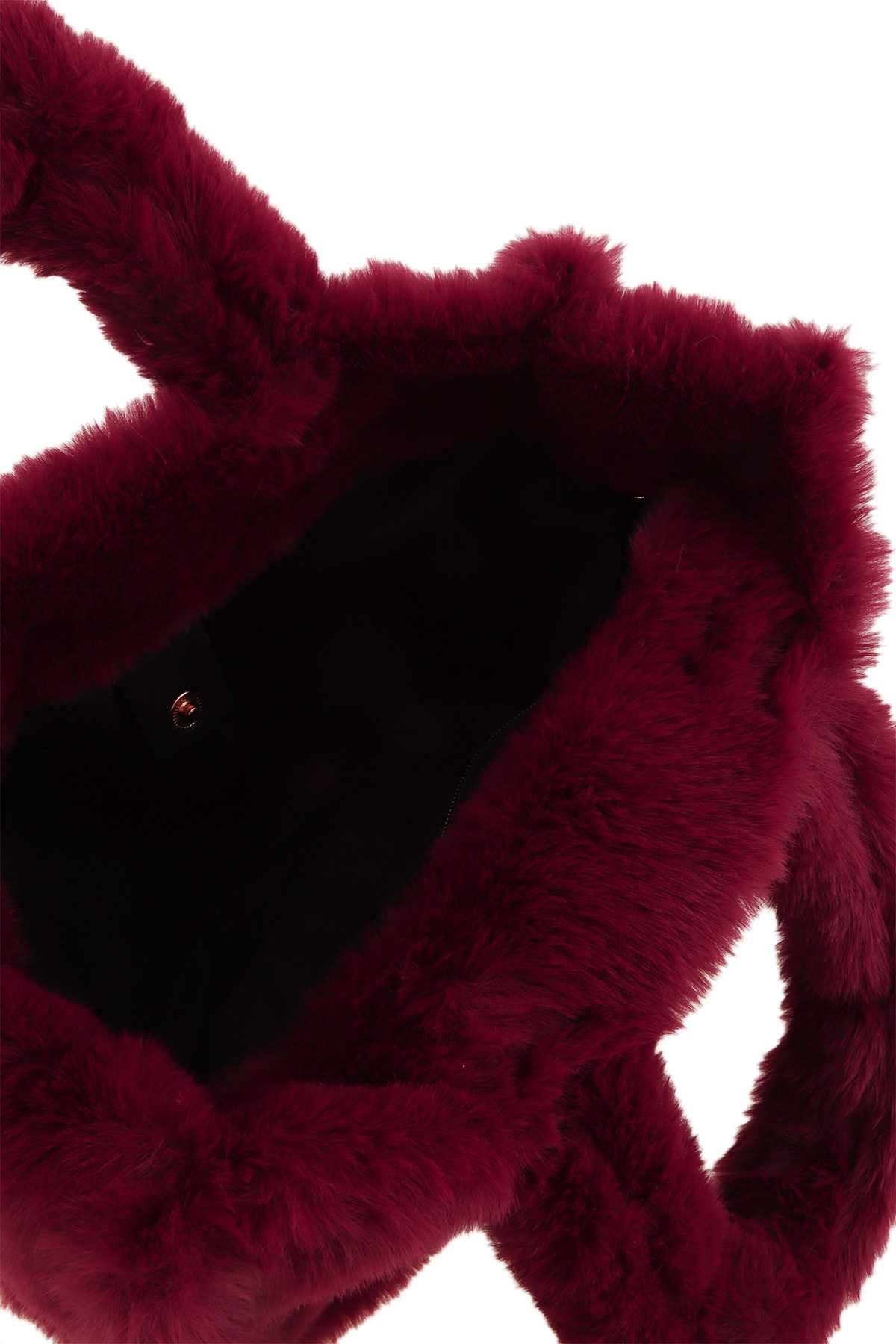 anbfashion - Wholesale Top Handle Bag - Women's - MINI FAUX FUR HAND AND CROSSBODY BAG 22863