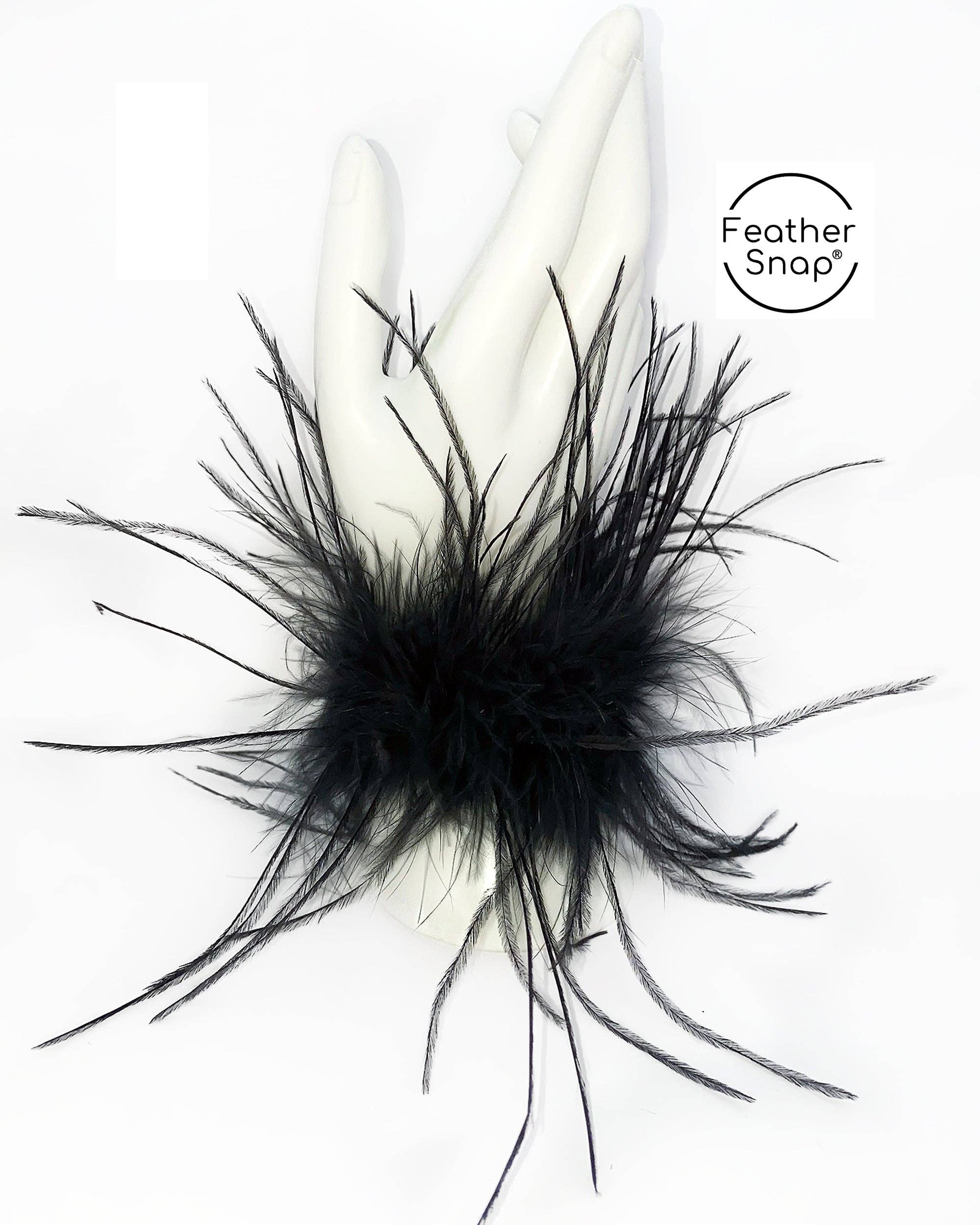 Feather Snap – wholesale Cuff bracelet – Feathersnap® ORIGINAL Ostrich Feather Cuff Bracelet Pair29
