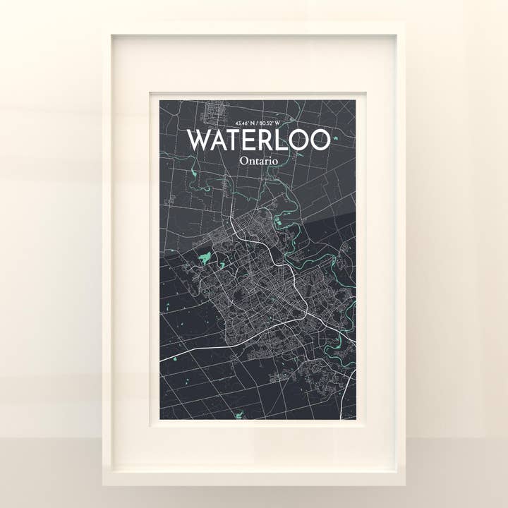 OurPoster.com - Wholesale Poster - Waterloo City Map Poster193