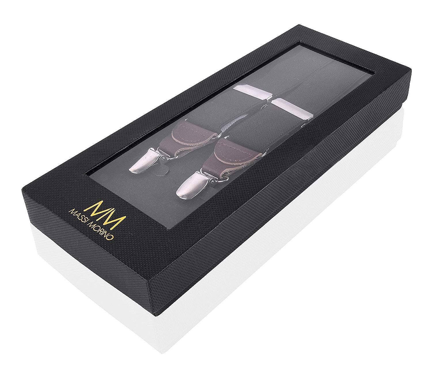 Massi Morino - Wholesale Belt - Men's - Massi Morino® suspenders for men made of genuine leather20