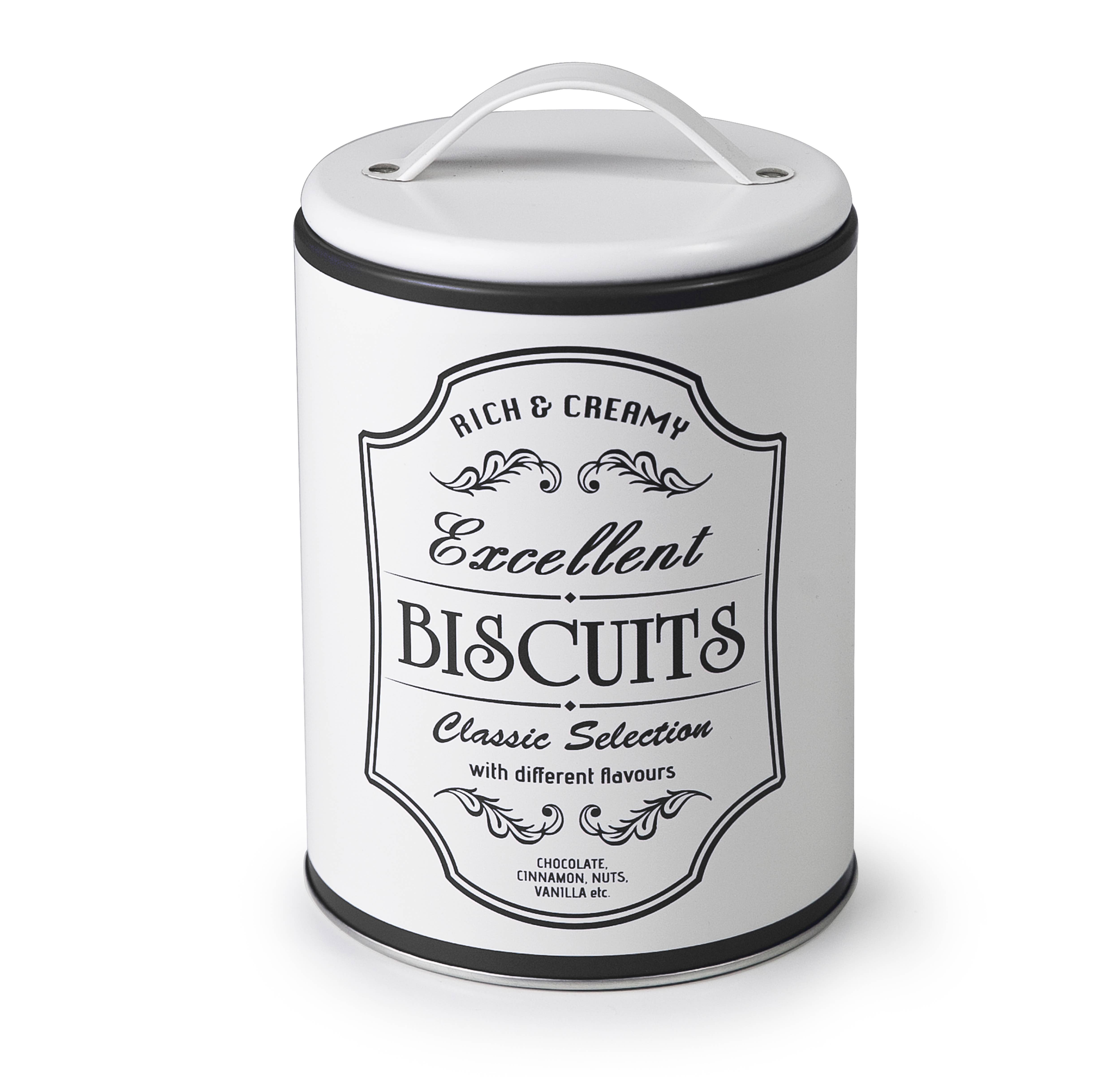Ibili - Wholesale Food Storage Container - IBILI - White Biscuits jar with handle0