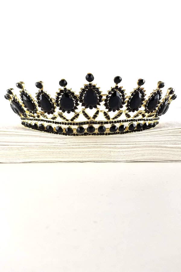 Chicas - Wholesale Tiara - Women's - One Size Fits All Metal Tiara With Jewel Rhinestones HT879-0