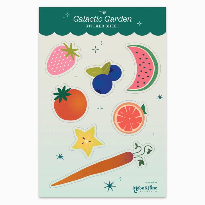 Garden Sticker Sheet for wholesale by Moon&June Studio